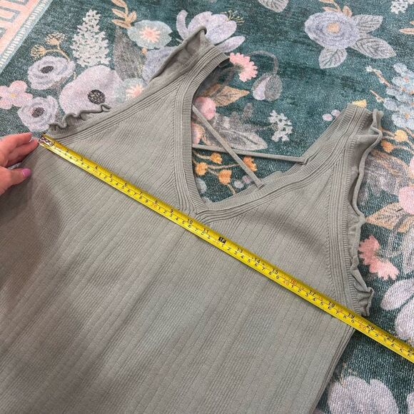 Anthropologie Daily Practice Ribbed Sweater Midi Dress 2X Sleeveless Knit Maxi - Picture 14 of 16